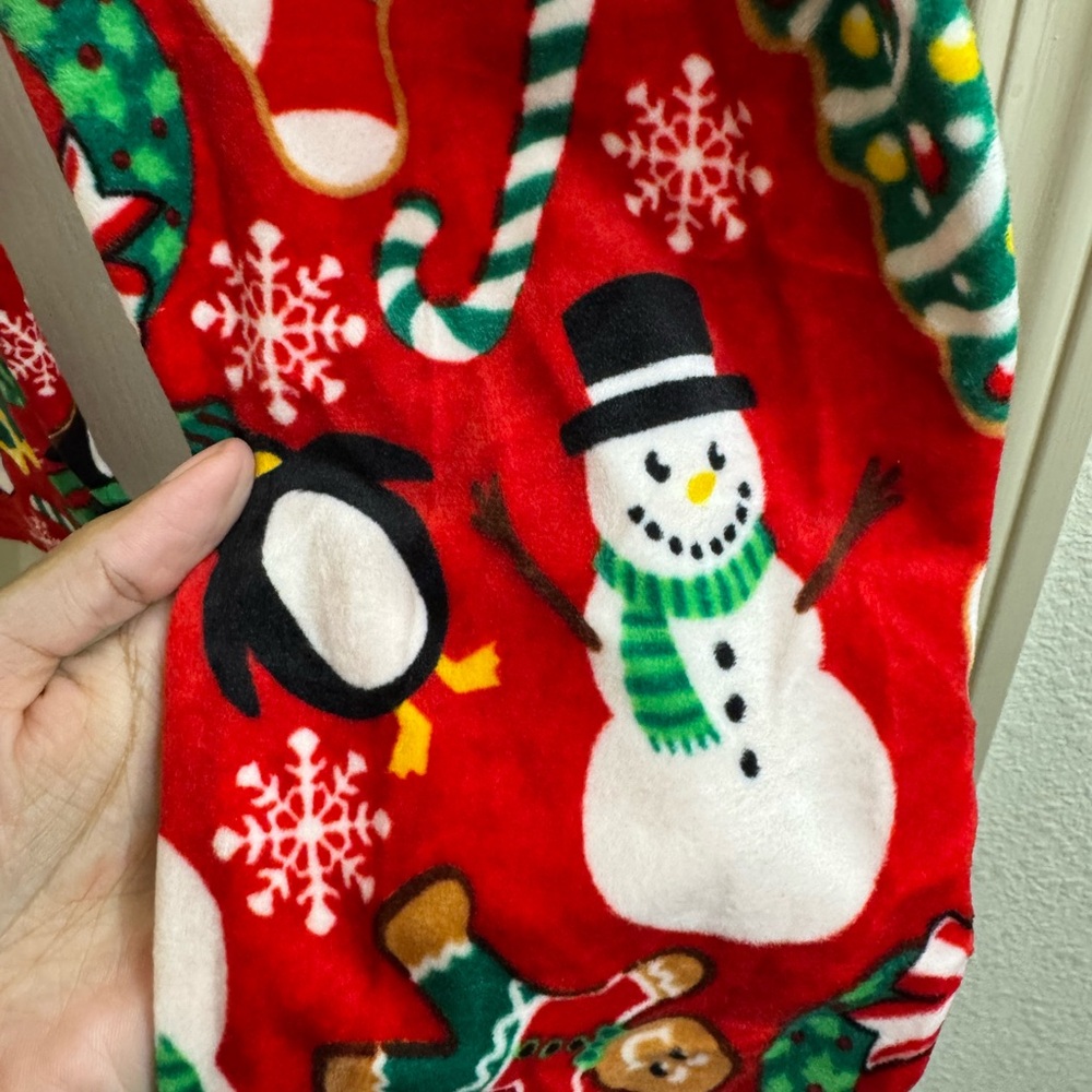 NWOT Festive Red Christmas Leggings - Picture 2 of 5